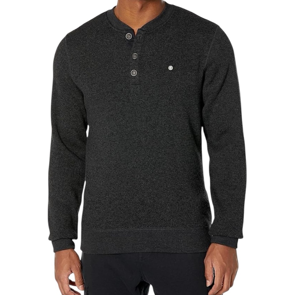 Element Knit Pullover Sweater Gray Crew Neck Highland NWT Men’s Size Medium